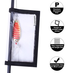 Lure Wraps PVC Clear Window includes 4 Packs Fishing Lure Wrap Lure Cover Jacket