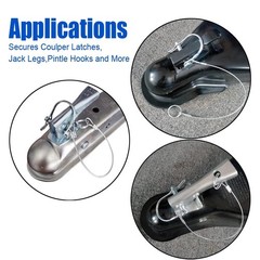 5Pcs Trailer Coupler Pin 5/16x 1-3/4（WxL） Prevents Loss Trailer Hi