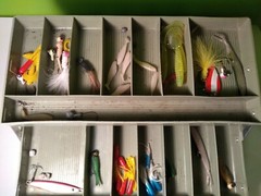 Sportfisher 450 Tackle Box Filled With Tackle And Lures Vintage FREE SHIPPING