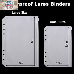 Bait Binder Bags Worm Wallet Binders Travel Portable Compact Tackle Storage for