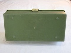 Vtg Plano Three Tray Tackle Box 6300N, Green, USA rr
