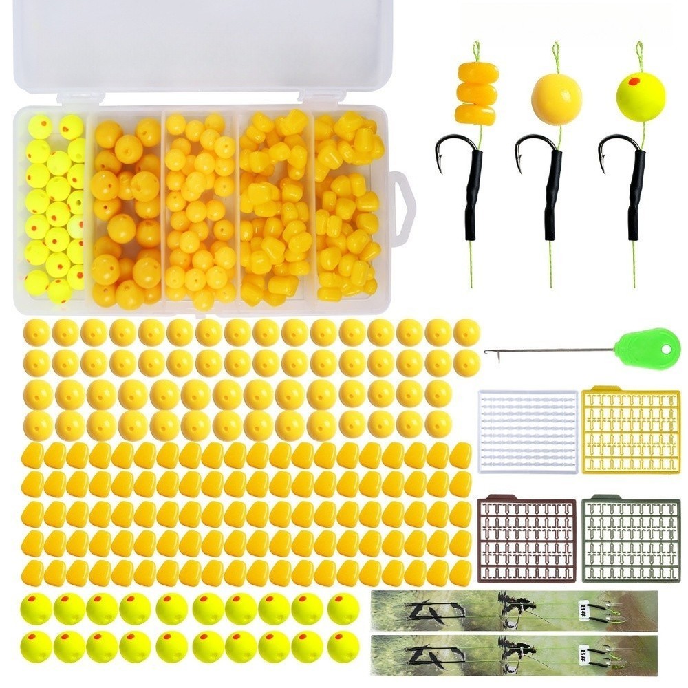 188PCS Soft Silicone Corn Lures for Carp Fishing with Realistic Design