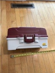 Plano One Tray Burgundy/White Tackle Box Model 6201 with Wazp Crappie Kit