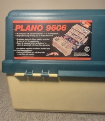 Vintage PLANO Large 9606 High Hip 6 Tray Fishing, Tackle Box – Very Nice , Clean