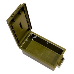 Wise 56011-13 Small Utility Dry Box Green Water Resistant Storage Case Marine