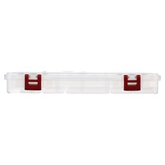 (2 pack) Plano ProLatch Stowaway Large Clear Organizer Tackle Box, Large, Clear