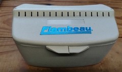 Flambeau Belt Bait Box, Grey 7x4x4” NOS