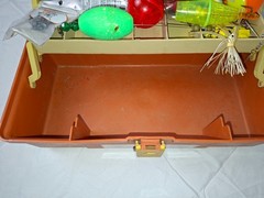 1980s Plano 2 Tier Fishing Tackle Box Model 5520 Great Condition (Empty)