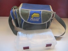 Plano TackleSystems Soft Side Fishing Bag w Strap Blue olive Canvas 3380-97