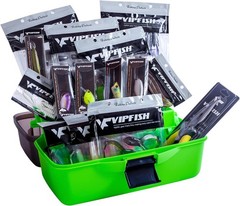 Fishing Tackle Box Kit: 303PCS Lures, Hooks, Weights – Waterproof Green Organ…