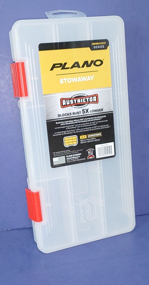 Plano Rustrictor 3500 StowAway Fishing Utility Box Clear PLASV350