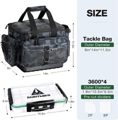 Versatile Fishing Tackle Box & 4 Trays – Perfect Waterproof Organizer for Lures