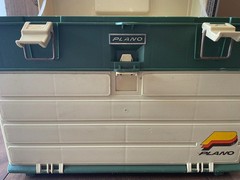 Vintage Plano 787 Fishing Tackle Box Organizer Storage w/ 4 Drawers Made In USA