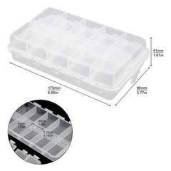 20 Compartments Fishing Tackle Box Case for Fishing Lures Baits / Hooks Storage