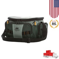 US Soft-Sided Fishing Tackle Bag with 2 Medium Lure Box Lightweight Fishing Bags