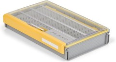 EDGE Premium Spinnerbait Tackle Utility Box Clear & Yellow Rust-Resistant