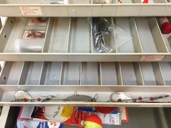 Tackle Box Old Plano 3 Trays Fold Out Tackle Included Latch Handle 15.5″ Plastic