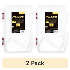 2-Pack Medium Storage Container Box with Secure Snap-Lock Lid