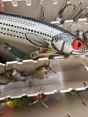 MAXI-MATE Fishing-Tackle Box LOT (100 Plus LURES) & Other Stuff LURES & BOX”