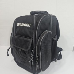 Shimano Blackmoon Fishing Backpack Tackle Storage Bag Black Top Load Organizer