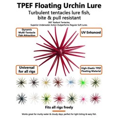 Floating Urchin Lure 11cm 10g for Bass Trout Fishing with Minimal Rod Twitching