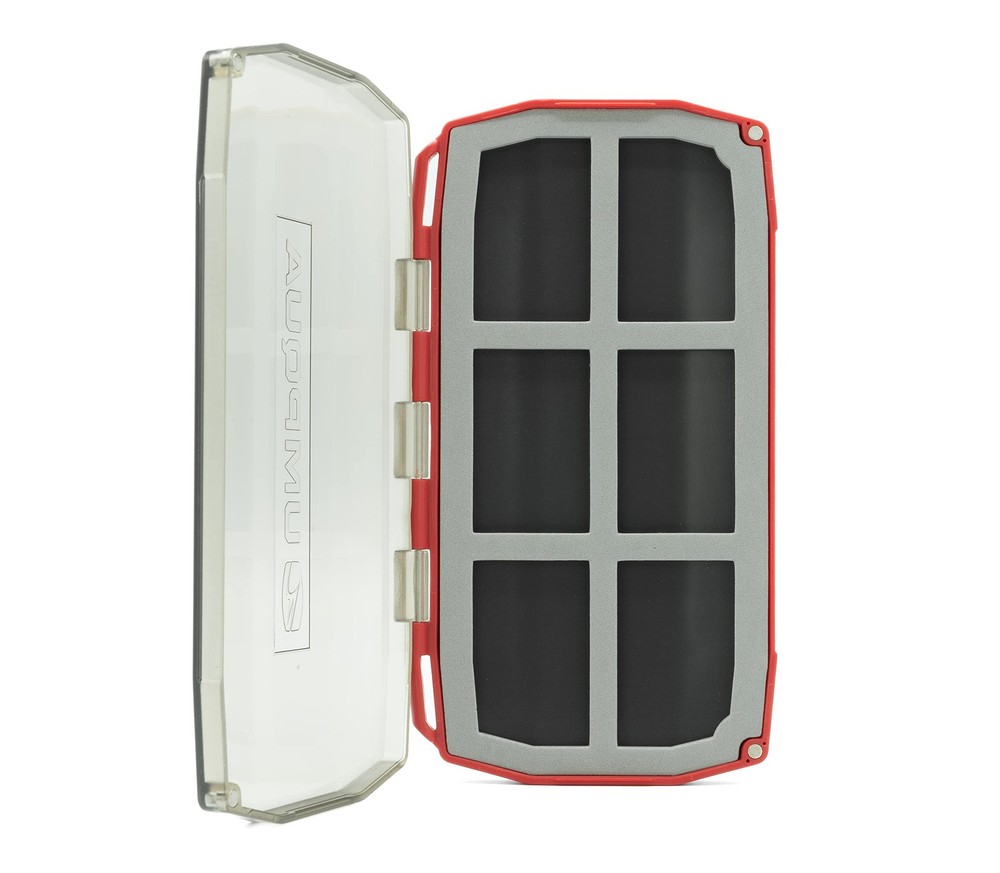 UMPQUA UPG Foam Magneto Red Fly Box – Thin Lightweight Strong Impact-Resistant F