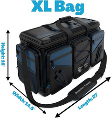 Fishing Tackle Bag – Salt Water Resistant Fishing Bag, 1000D PVC Waterproof Mate