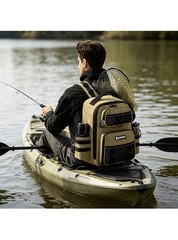 Fishing Backpack with Rod Holder, Lightweight Sling Bag Storge Gear and Equip…