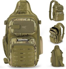 KastKing Tactical Fishing Bag for Gear Storage, Khaki Camo