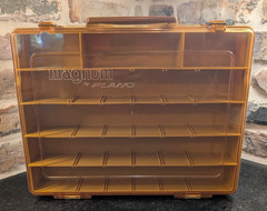 Vintage Magnum By Plano Fishing Tackle Box 1152 Double Sided 15 x 11 x 5