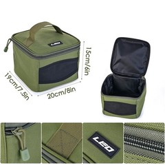 600D Oxford Cloth Spinning Reel Storage Bag Square Baitcasting Tackle Handbag