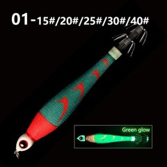 Luminous Squid Hook Fishing Lure Bright Colors Suitable for Sea Fishing
