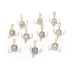 UMT 10 Pack Snagger Hooks – 5/0 Treble (1.5oz) – 4X Strong for Bunker, Bait,