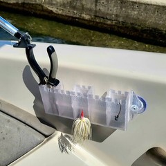Fishing Caddy 9″ x 3″ (1x) – Boat & Kayak Mounted Compartment Tackle Caddy