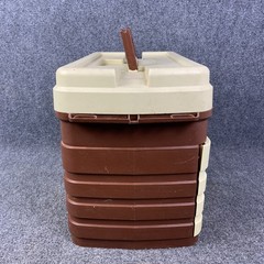 Plano 758 Tackle Box Large 4-Drawer Fishing Storage Organizer Tan Brown USA