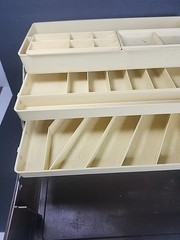 Vintage Old Pal Woodstream Tackle Box PF 3400 3 Trays 2 Removable Trays 16x8x10″