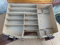Redding Old Pal 13X7 & Fenwick 30 14×11 Vintage Tackle Box Fish Fishing USA
