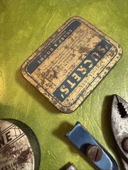 Lot of Vintage Tackle Box Odds And Ends Tools Beer Opener Weber Stevens Pt WI