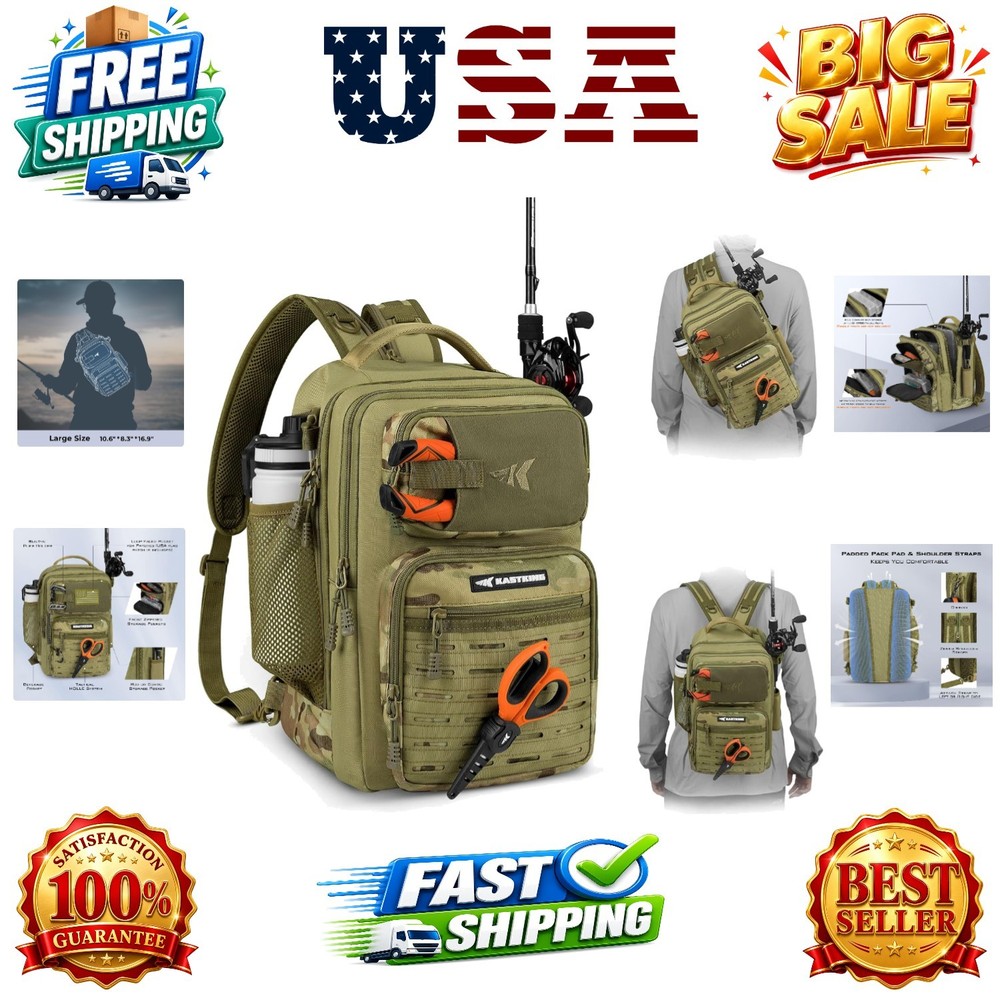 BlowBak Tactical Sling Tackle Bag-Lightweight Fishing Backpack Storge Fishing…