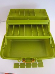 PLANO MOLDING COMPANY LARGE TACKLE BOX WITH TWO TRAYS MODEL 6102 – UNUSED
