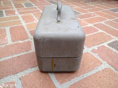 MY BUDDY Falls City Metal Fishing Tackle Box 2 Tray Model 242 Vintage 1950’s