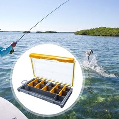Fishing Tackle Case Removable Dividers Multifunction Storage Clear Lure Case