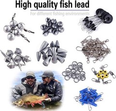 343Pcs Fishing Accessories Kit – Organized Fishing Tackle Box w/ Tackle Included