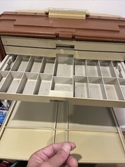 VINTAGE PLANO 777 GIANT FISHING TACKLE BOX OR HOBBY/CRAFT STORAGE BOX ORGANIZER