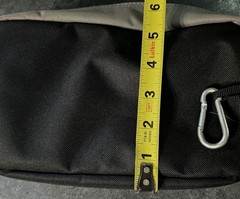 Trophy Angler Soft Sided Tackle Bag – Black Fishing Gear Organizer Mesh pocket