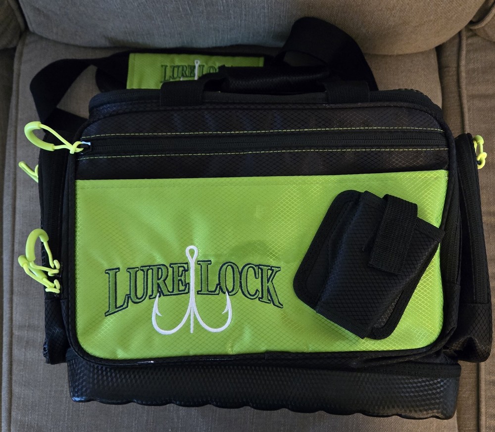Lure Lock Soft Sided Bag, Green/Black, LLPK Fishing Bag (BAG ONLY)