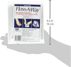 Floss a Way Organizer 3 Inch X 5 Inch 100 Pack FL100 (2-Pack)