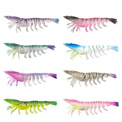 Flexible 9.5cm TPE Soft Shrimp Bait with Weight for Enhanced Fishing Results