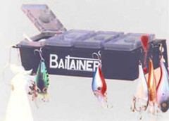 TACKLE BOX FISHING BAIT HOLDER – Holds Lures Jigs Spinners Plastic Worms Hooks +