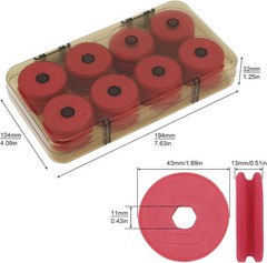 Portable 16pcs Fishing Foam Spools – Essential Organizer for Fly & Carp Fishing
